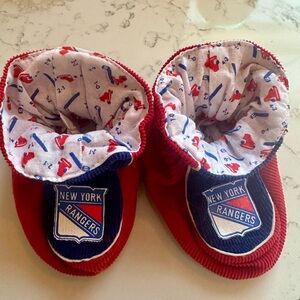 New York Rangers Baby Booties 6-12m